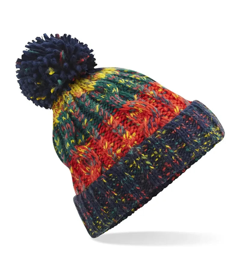 Corkscrew Pom Pom Beanie CracklingCampfire
