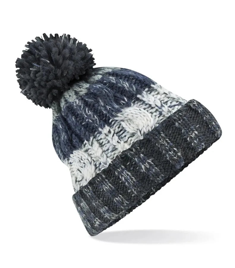 Corkscrew Pom Pom Beanie ArcticDawn