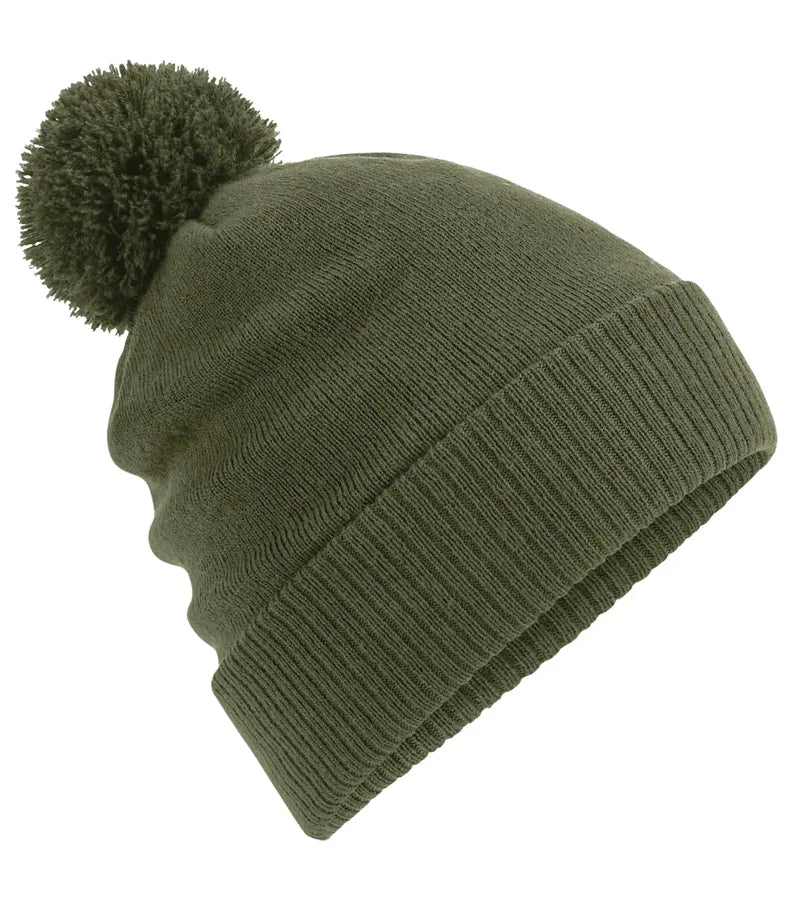 Water Repellent Thermal Snowstar Beanie OliveGreen