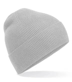Organic Cotton Fine Knit Beanie LightGrey