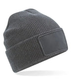 Removable Patch Thinsulate Beanie GraphiteGrey