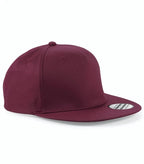 5 Panel Snapback Rapper Cap Burgundy