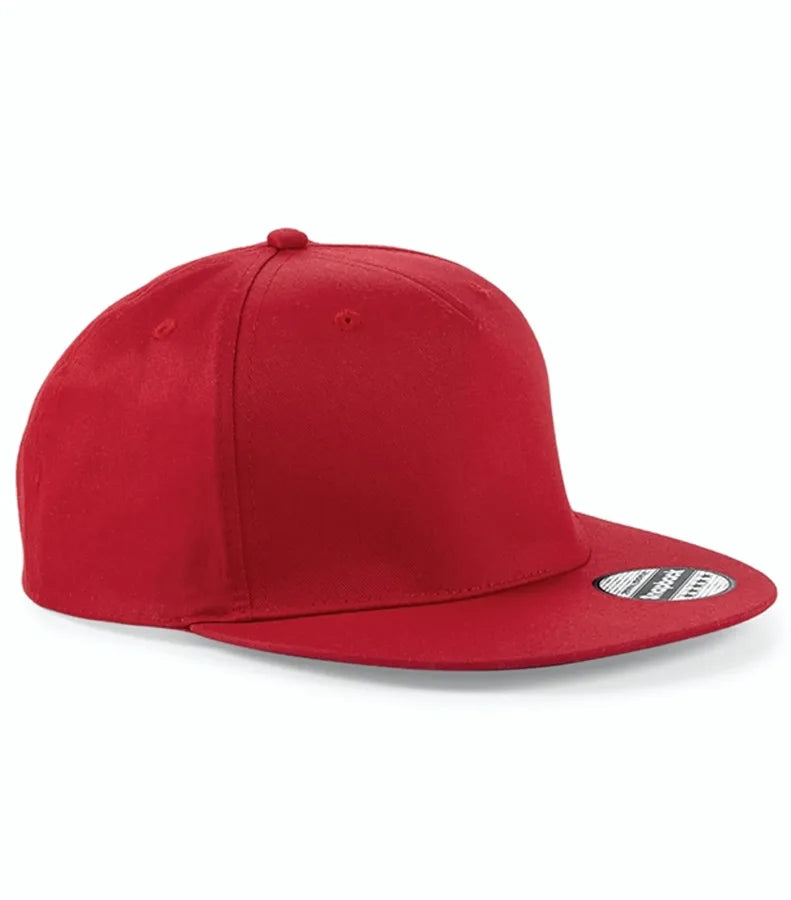 5 Panel Snapback Rapper Cap ClassicRed