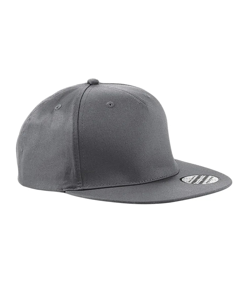 5 Panel Snapback Rapper Cap GraphiteGrey