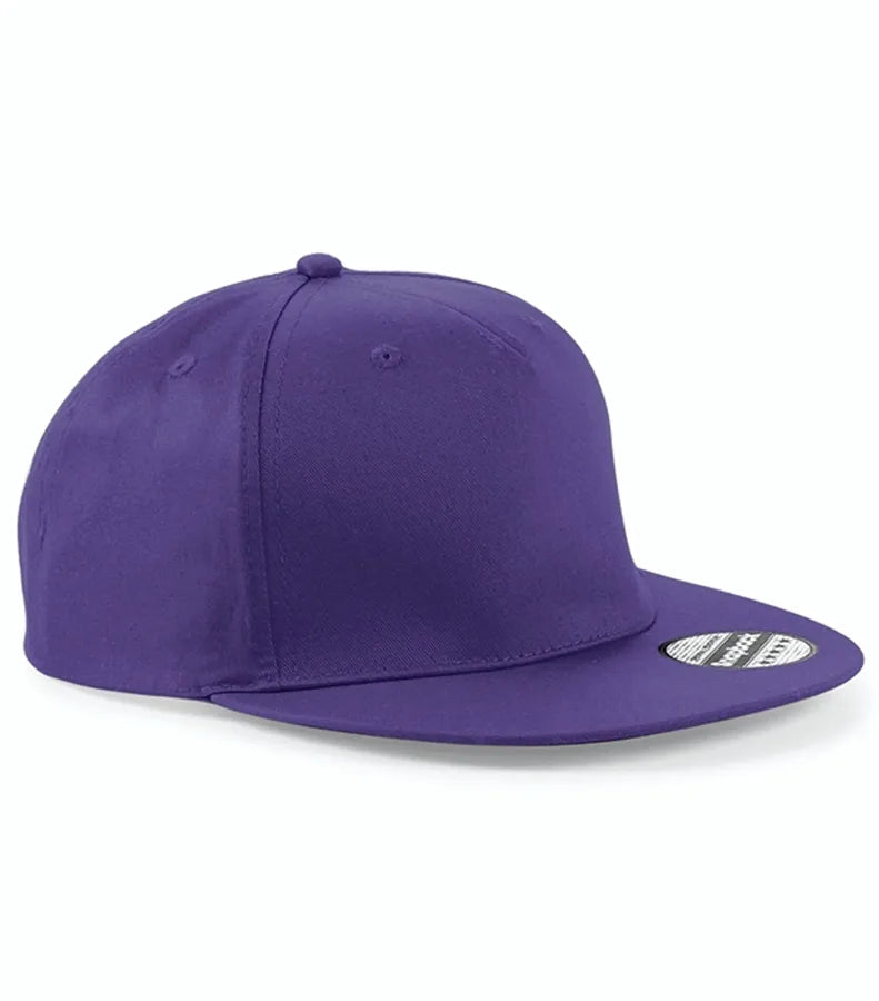 5 Panel Snapback Rapper Cap Purple