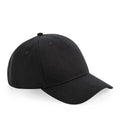 Organic Cotton 5 Panel Cap Black
