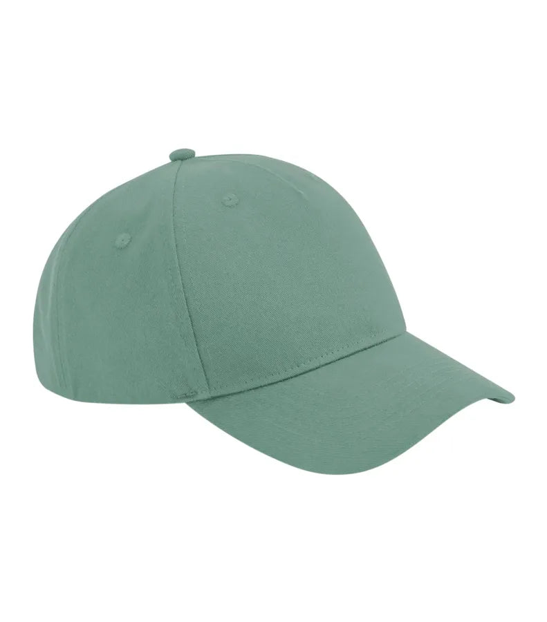 Organic Cotton 5 Panel Cap DustyGreen