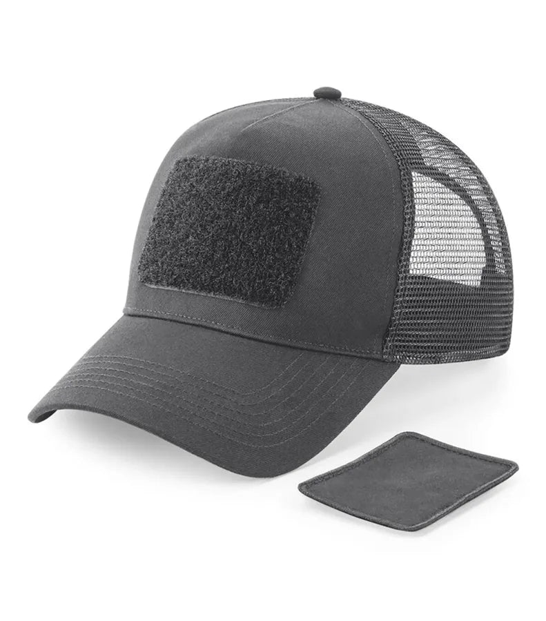 Removable Patch Snapback Trucker GraphiteGrey
