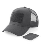 Removable Patch Snapback Trucker GraphiteGrey