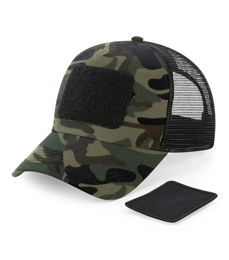Removable Patch Snapback Trucker JungleCamo