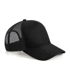 Suede Snapback Trucker Black