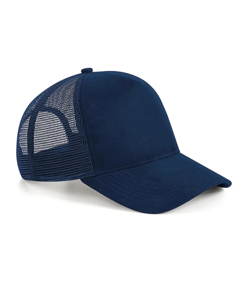 Suede Snapback Trucker FrenchNavy
