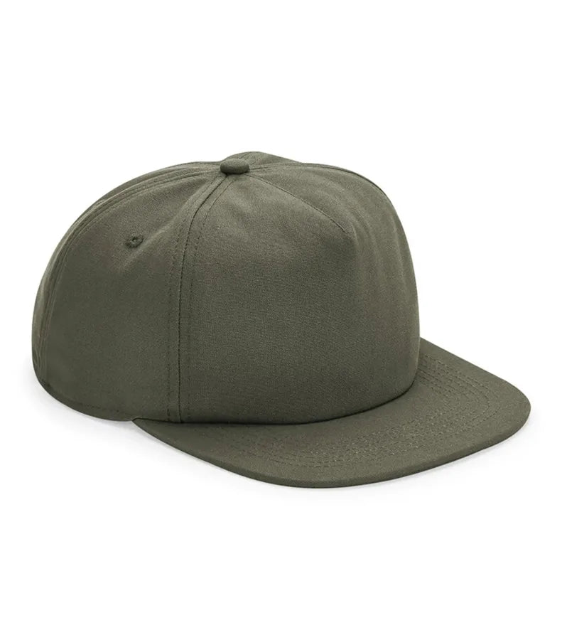 Organic Cotton Unstructured 5 Panel Cap OliveGreen