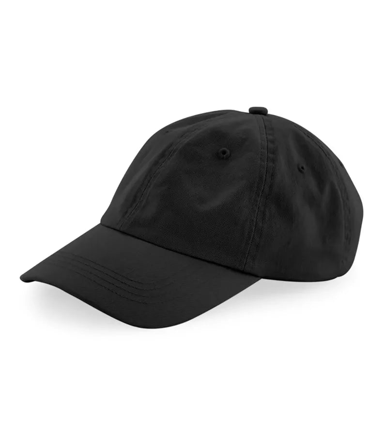Organic Cotton 6 Panel Dad Cap Black