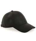 Faux Suede 6 Panel Cap Black