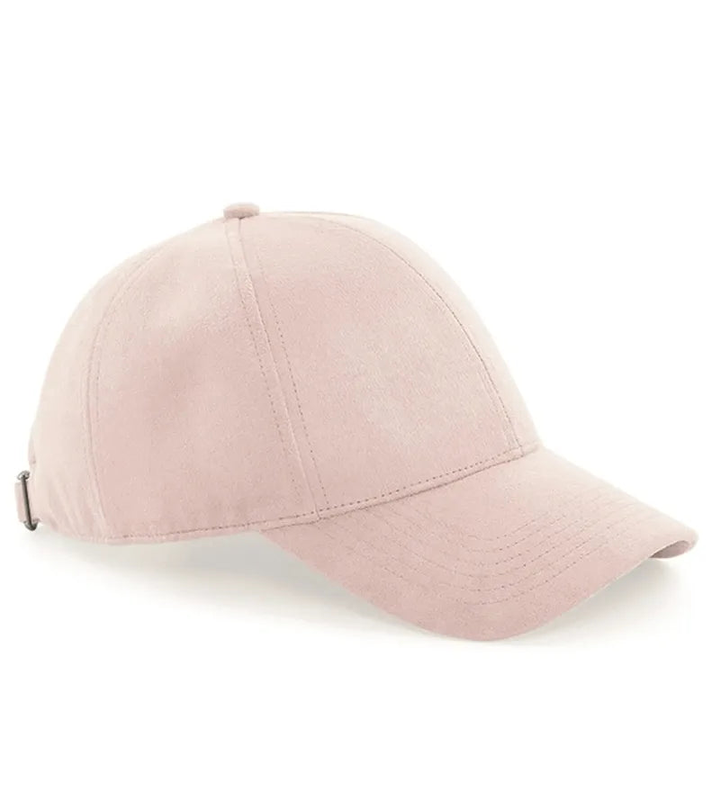 Faux Suede 6 Panel Cap DustyPink