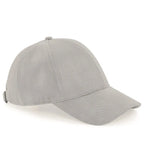 Faux Suede 6 Panel Cap LightGrey