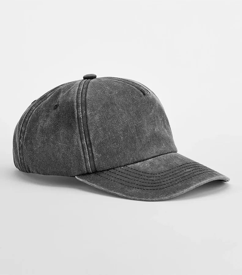 Relaxed 5 Panel Vintage Cap VintageBlack