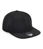 Original Flat Peak 6 Panel Snapback Black/Black