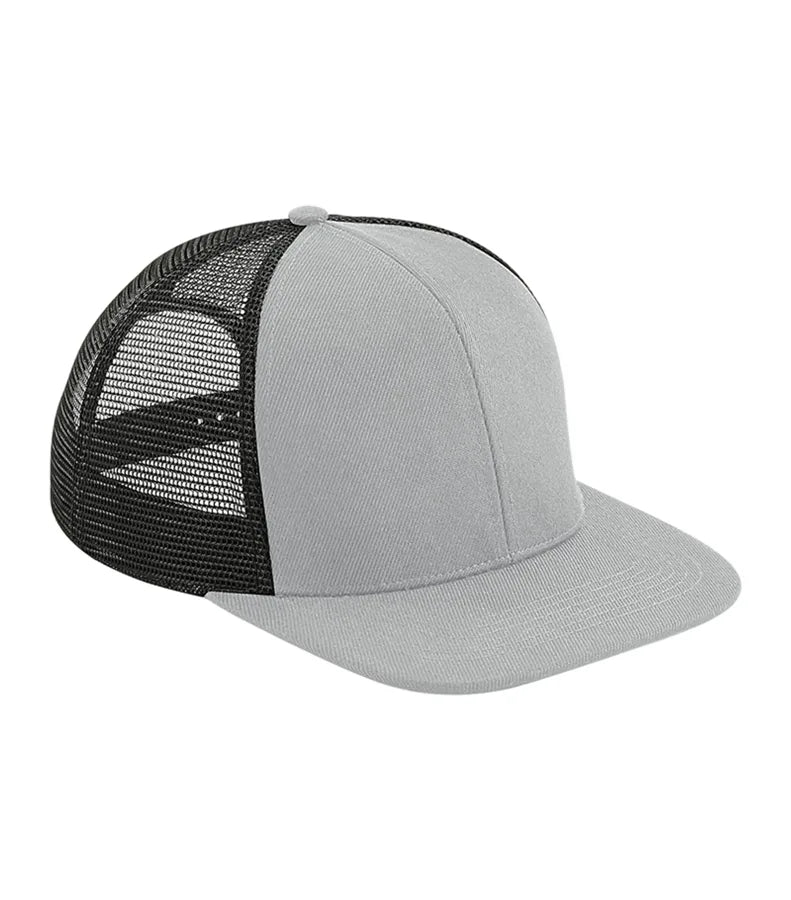 Original Flat Peak 6 Panel Trucker Grey/Black
