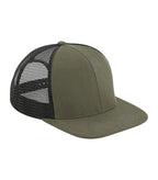 Original Flat Peak 6 Panel Trucker OliveGreen/Black