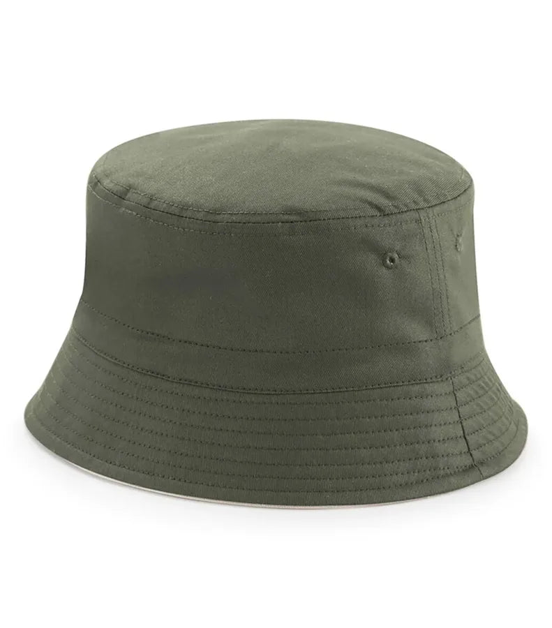 Reversible Bucket Hat OliveGreen/Stone