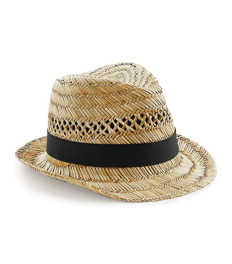 Straw Summer Trilby Natural