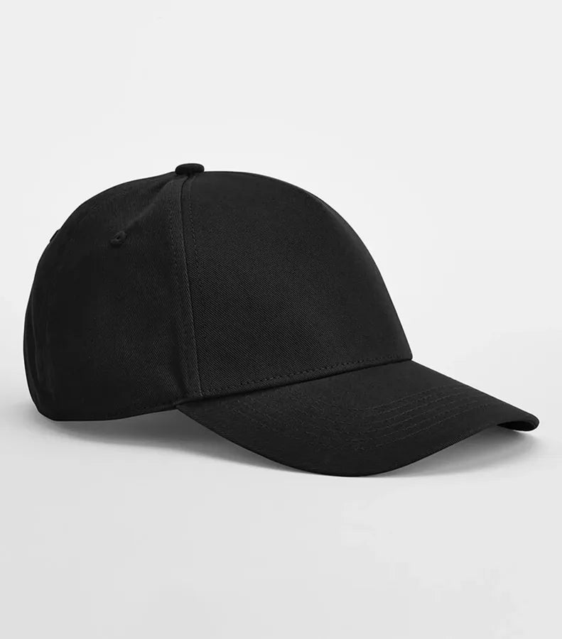 EarthAware® Classic Organic Cotton 5 Panel Cap Black