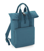 Recycled Twin Handle Roll-Top Backpack AirforceBlue