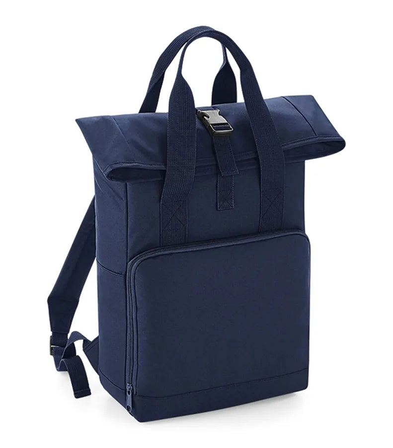 Recycled Twin Handle Roll-Top Backpack NavyDusk