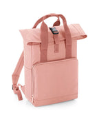 Recycled Twin Handle Roll-Top Backpack BlushPink
