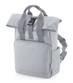 Recycled Mini Twin Handle Roll-Top Backpack LightGrey