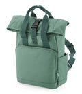 Recycled Mini Twin Handle Roll-Top Backpack SageGreen