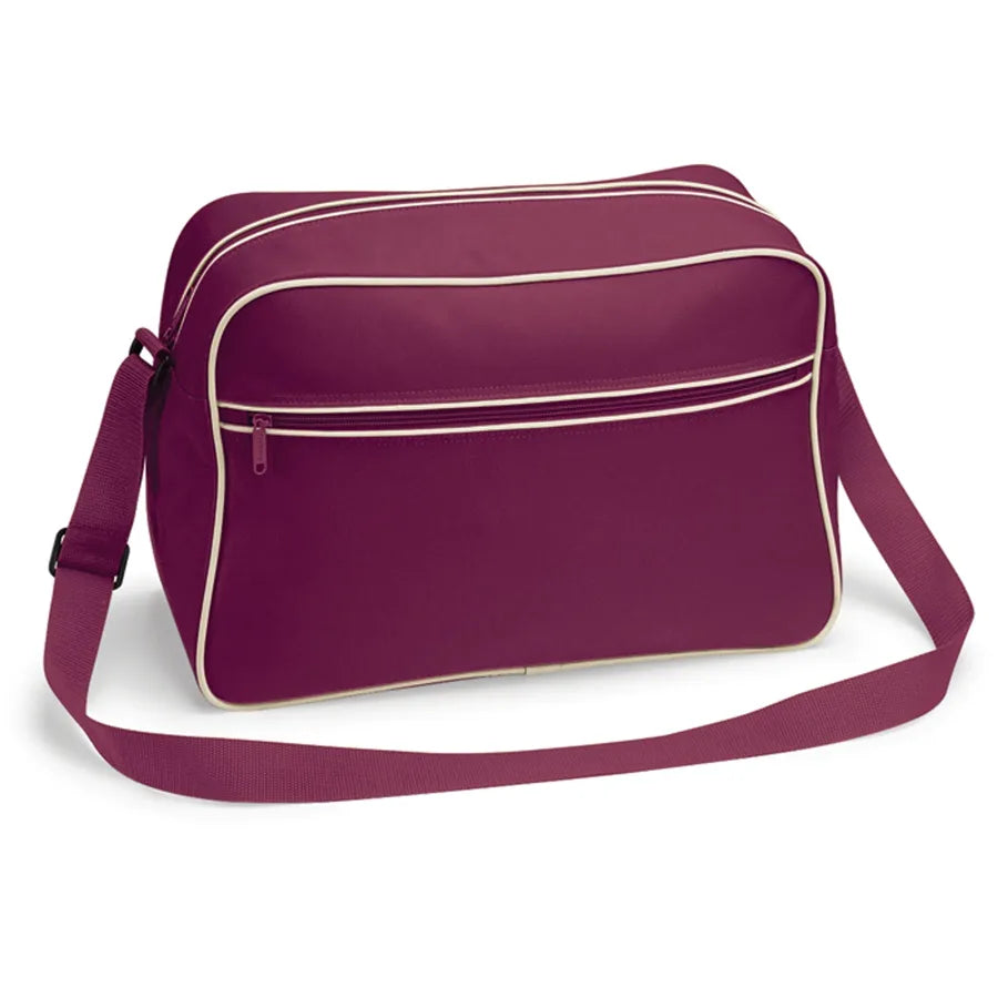 Retro Shoulder Bag Burgundy/Sand