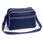 Retro Shoulder Bag FrenchNavy/White