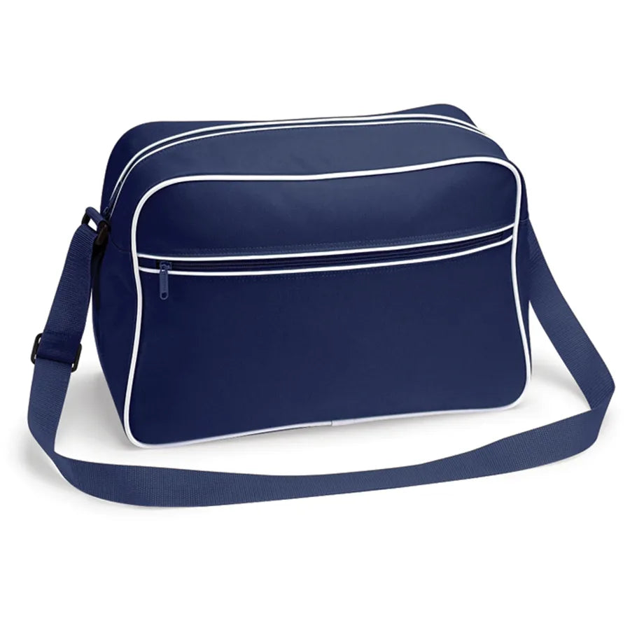 Retro Shoulder Bag FrenchNavy/White