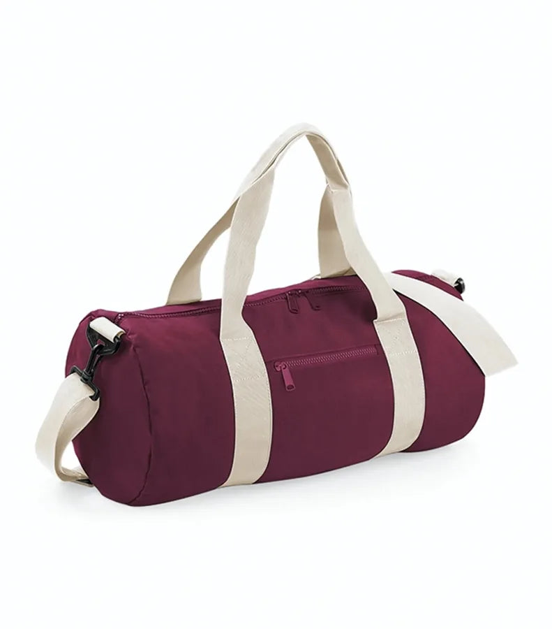 Original Barrel Bag Burgundy/OffWhite