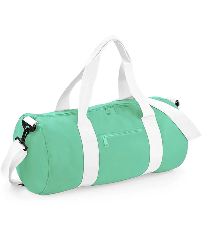 Original Barrel Bag MintGreen/White