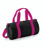 Mini Barrel Bag Black/Fuchsia