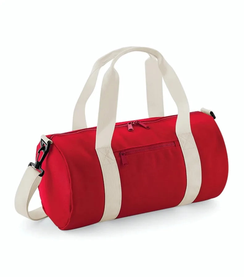 Mini Barrel Bag ClassicRed/OffWhite