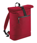 Recycled Roll-Top Backpack ClassicRed