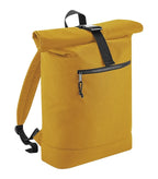 Recycled Roll-Top Backpack Mustard