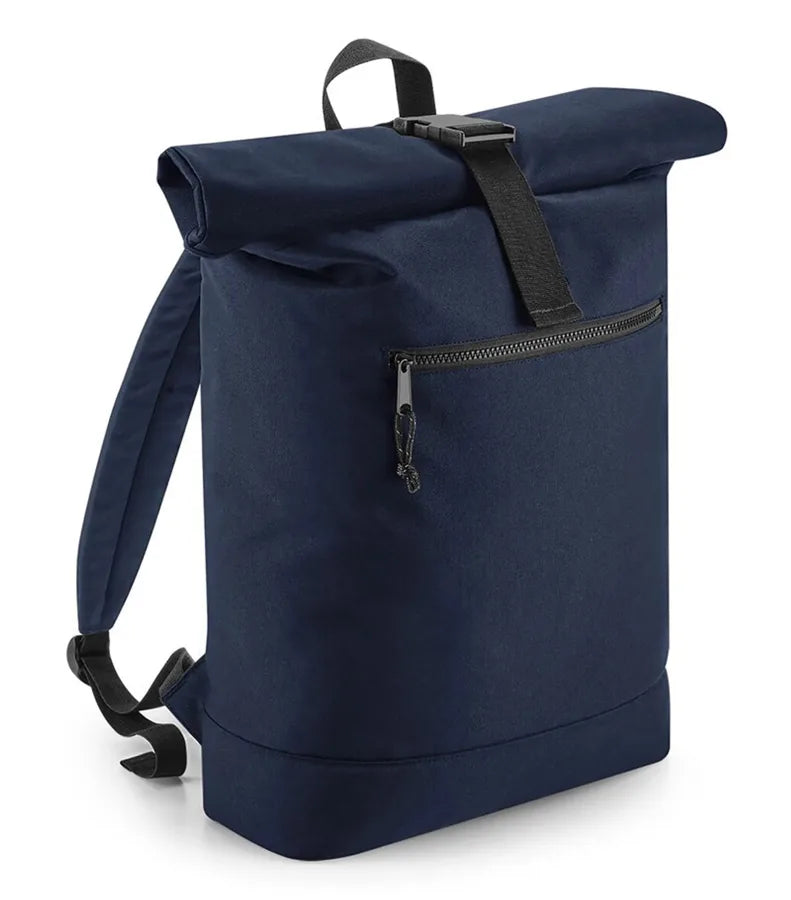 Recycled Roll-Top Backpack Navy