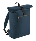 Recycled Roll-Top Backpack Petrol