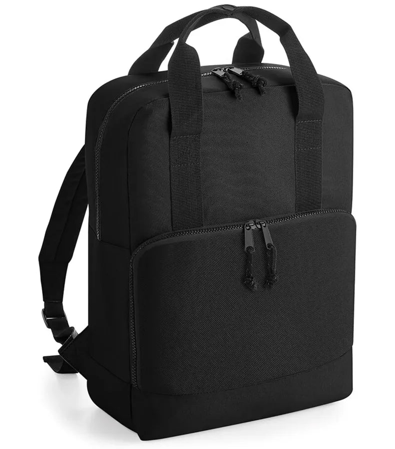 Recycled Twin Handle Cooler Backpack Black