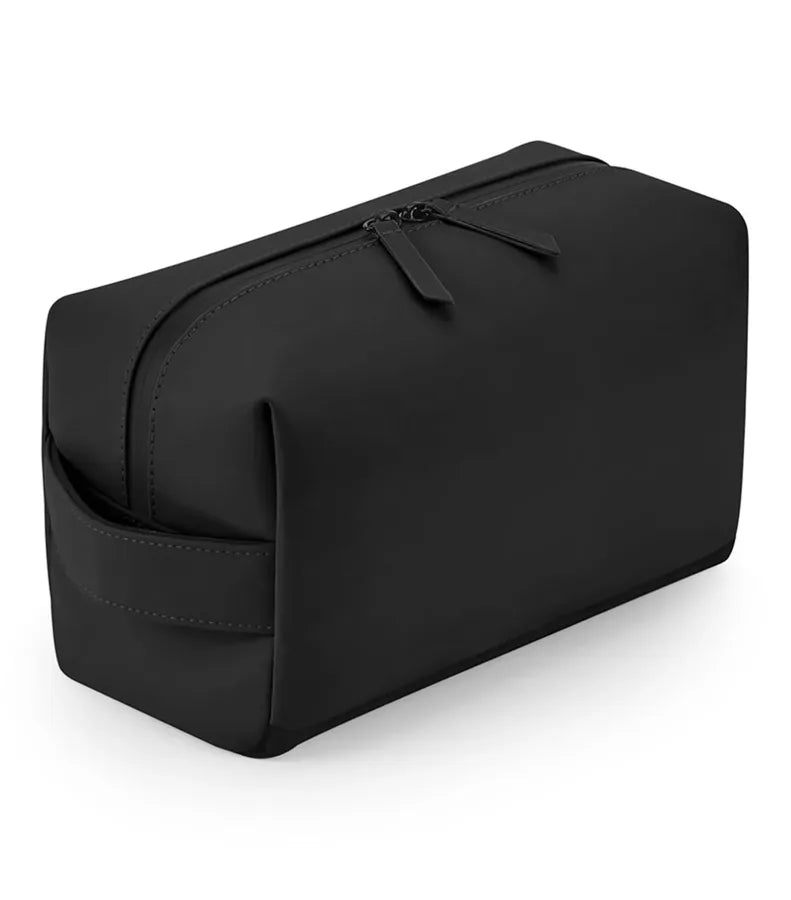 Matte PU Toiletry/ Accessory Case Black