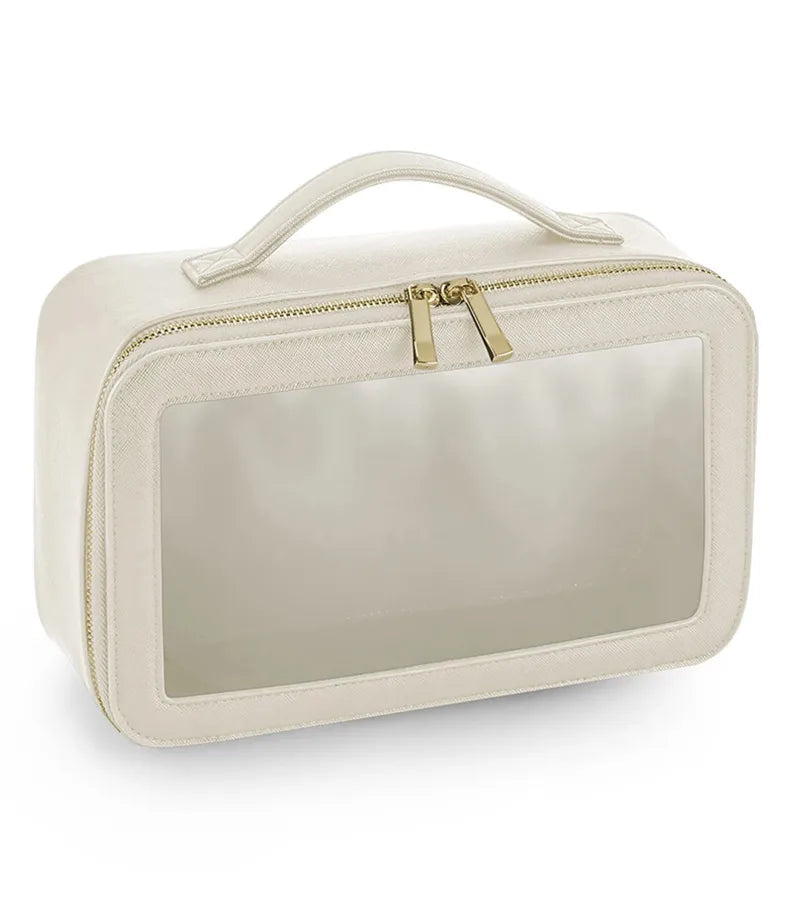 Boutique Clear Window Travel Case Oyster