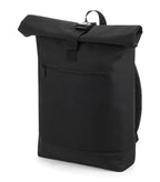 Roll-Top Backpack Black
