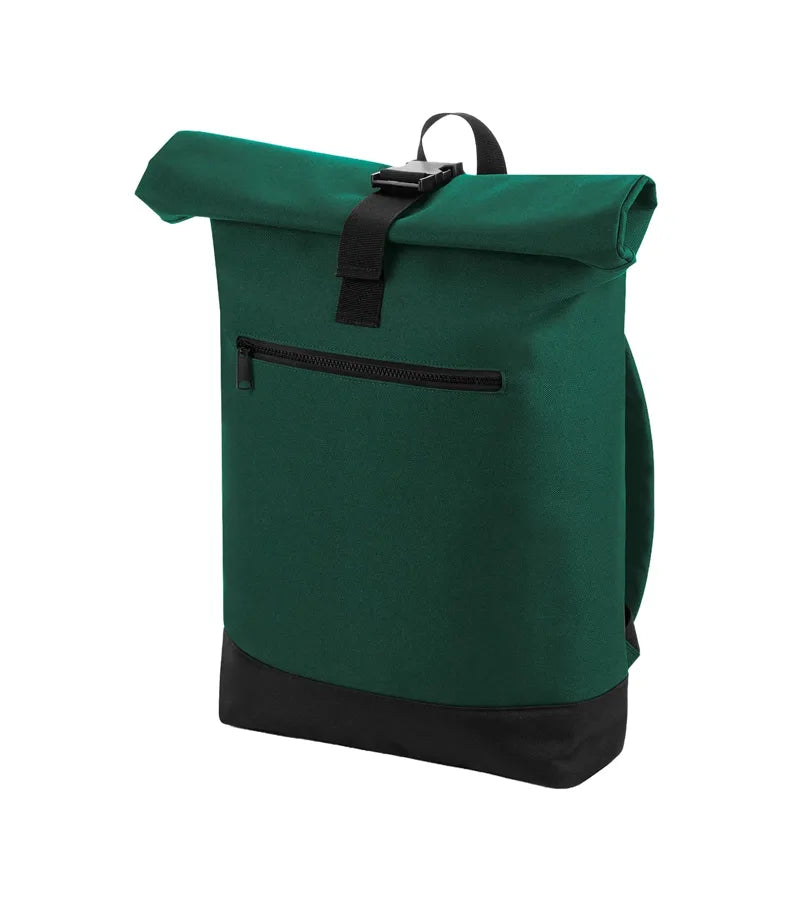 Roll-Top Backpack BottleGreen