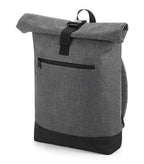 Roll-Top Backpack GreyMarl/Black